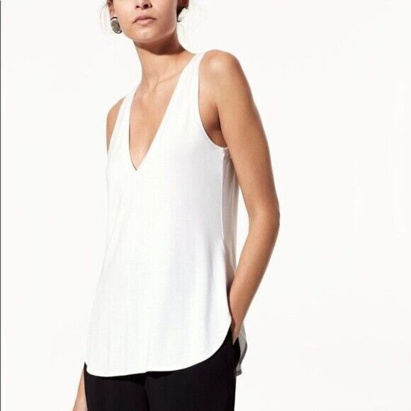 (NWOT) Babaton Zayn Tank Top - White - Picture 1 of 7